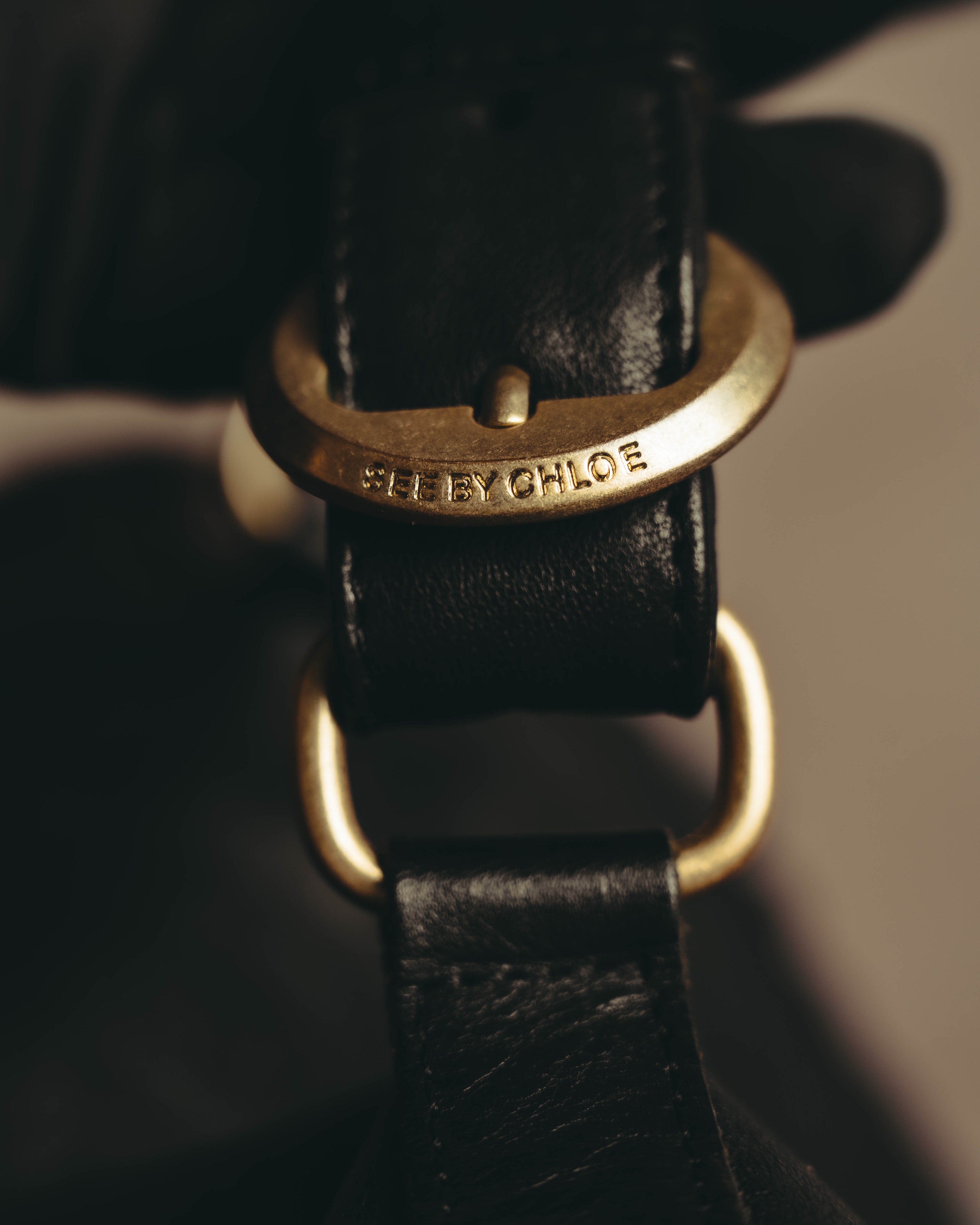 "SEE BY CHLOÉ" 00's-10's Soft black leather shoulder bag