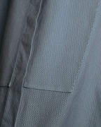 "CÉLINE" 10's Textured cotton collarless tunic shirt
