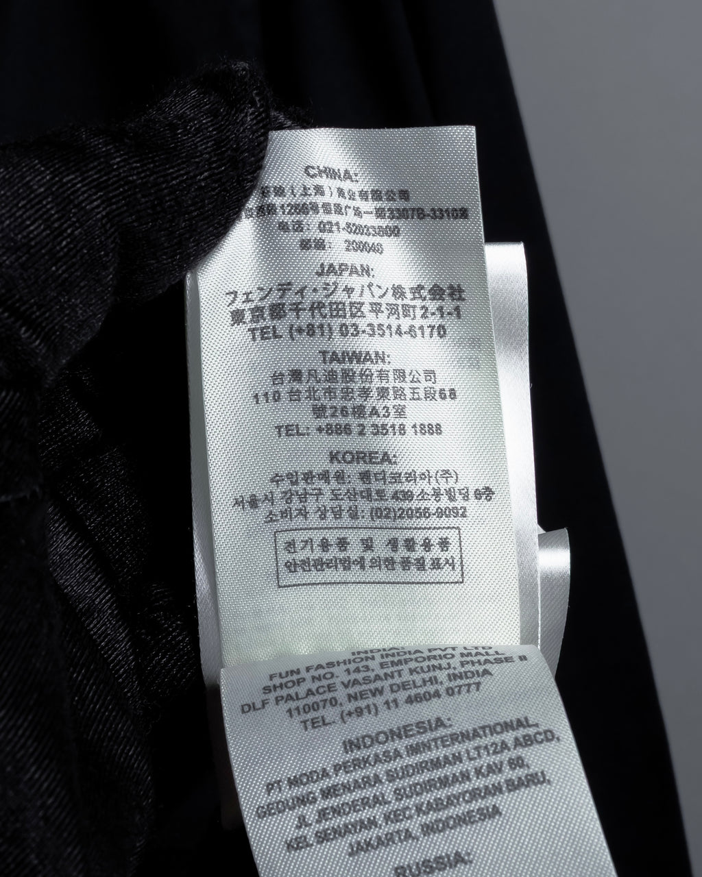 "FENDI" Pick stitch design fly front shirt