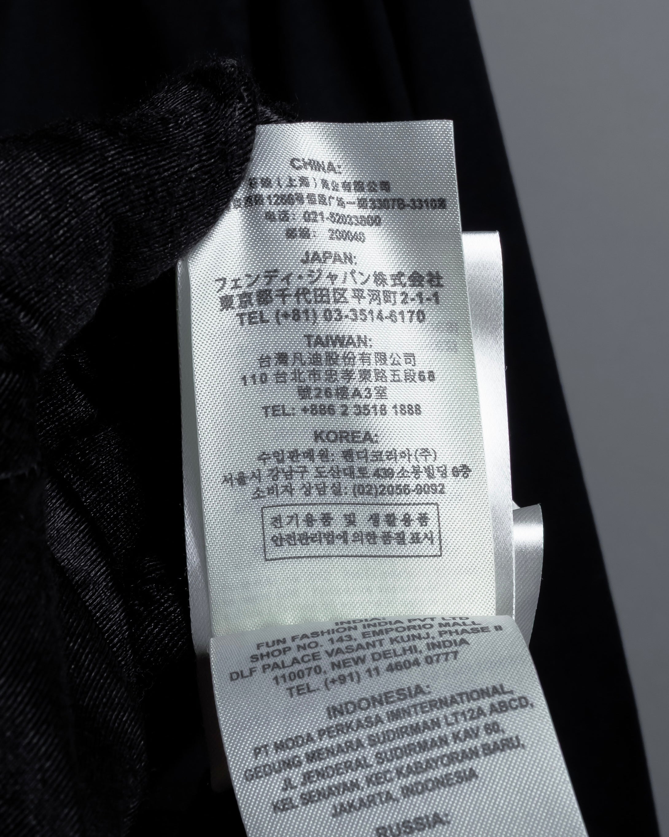 "FENDI" Pick stitch design fly front shirt