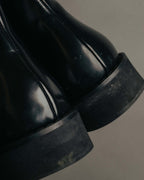 "MM6 Maison Margiela" 2010's Glossy leather side zip ankle boots