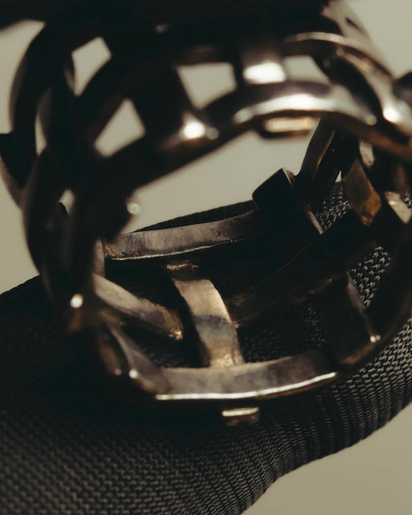 "Jean Paul Gaultier" 90's-00's Sculptural lattice silver ring