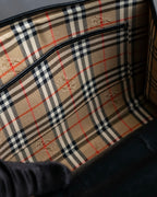 "BURBERRYS" Metal fittings design grain leather 2way bag