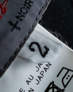 "YOHJI YAMAMOTO +NOIR" Asymmetrical slit sarouel slacks