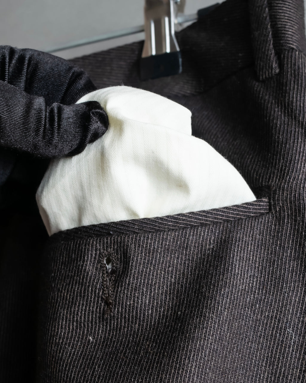 "Vintage wide tapered double-finished slacks"