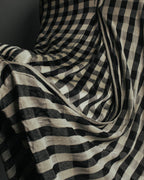 “tricot COMME des GARÇONS” 00’s-10’s Asymmetric gingham draped top
