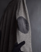 "MAISON MARGIELA" 13AW Patch accented low gauge wool cardigan