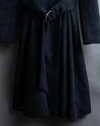 "RUIRUE BOUTIQUE" Shawl collar flare silhouette coat
