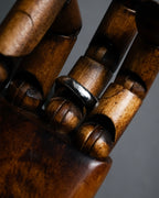 -MOOD Christmas Collection-
 "Dior" John Galliano design logo engraved cocktail ring