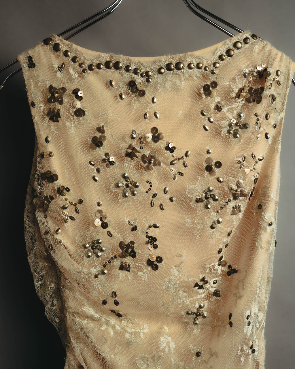 –SPECIAL– "VALENTINO" 00's-10's Embellished lace cocktail dress