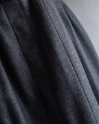 "CHANEL" 90's Gold button design straight line skirt