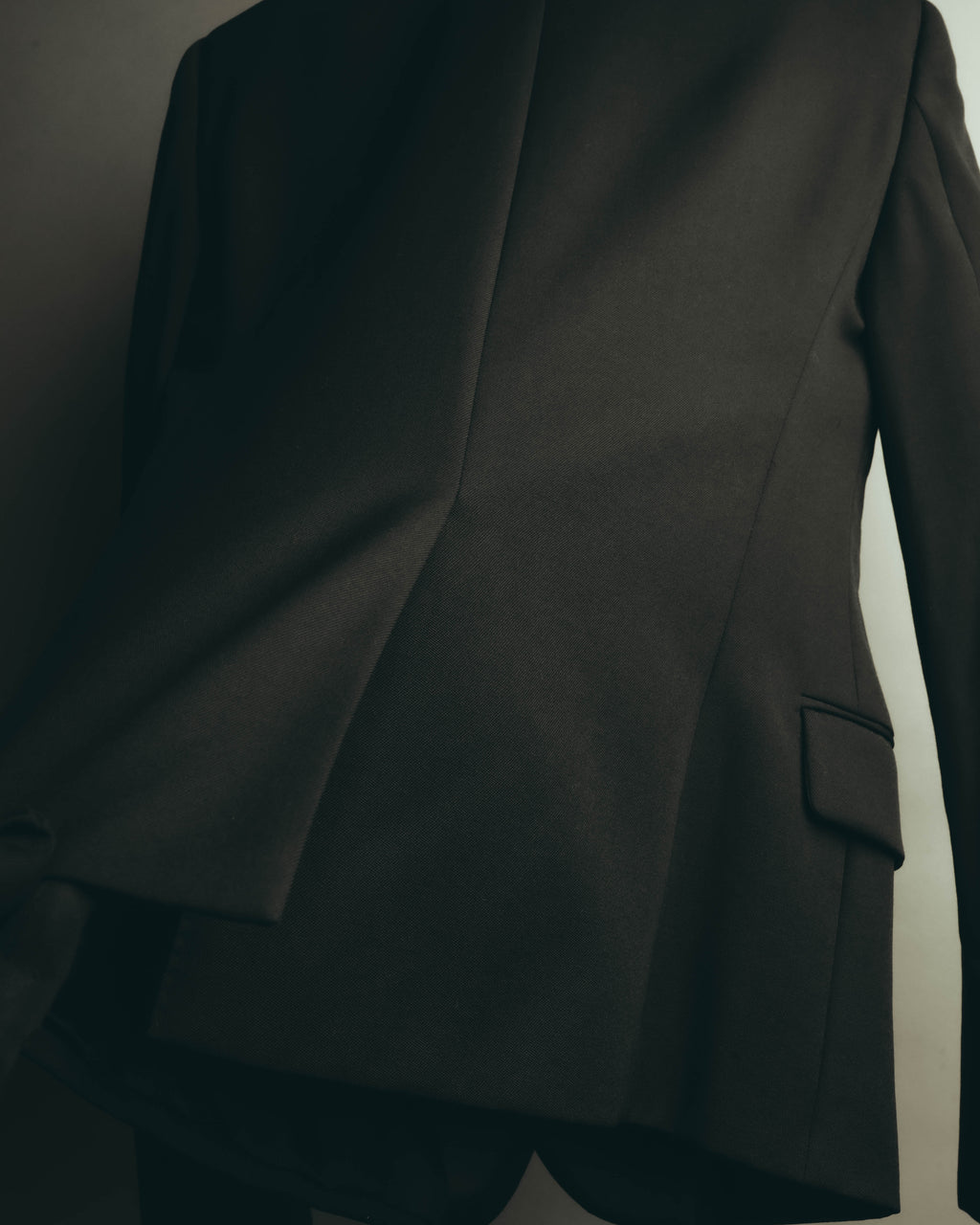 -SPECIAL- “Saint Laurent” 2012-2016 Single-button satin-lapel wool jacket