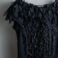 "BOTTEGA VENETA" Organza &amp; fringe design sleeveless dress