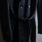 "VALENTINO" Belt docking design leather switching trench coat