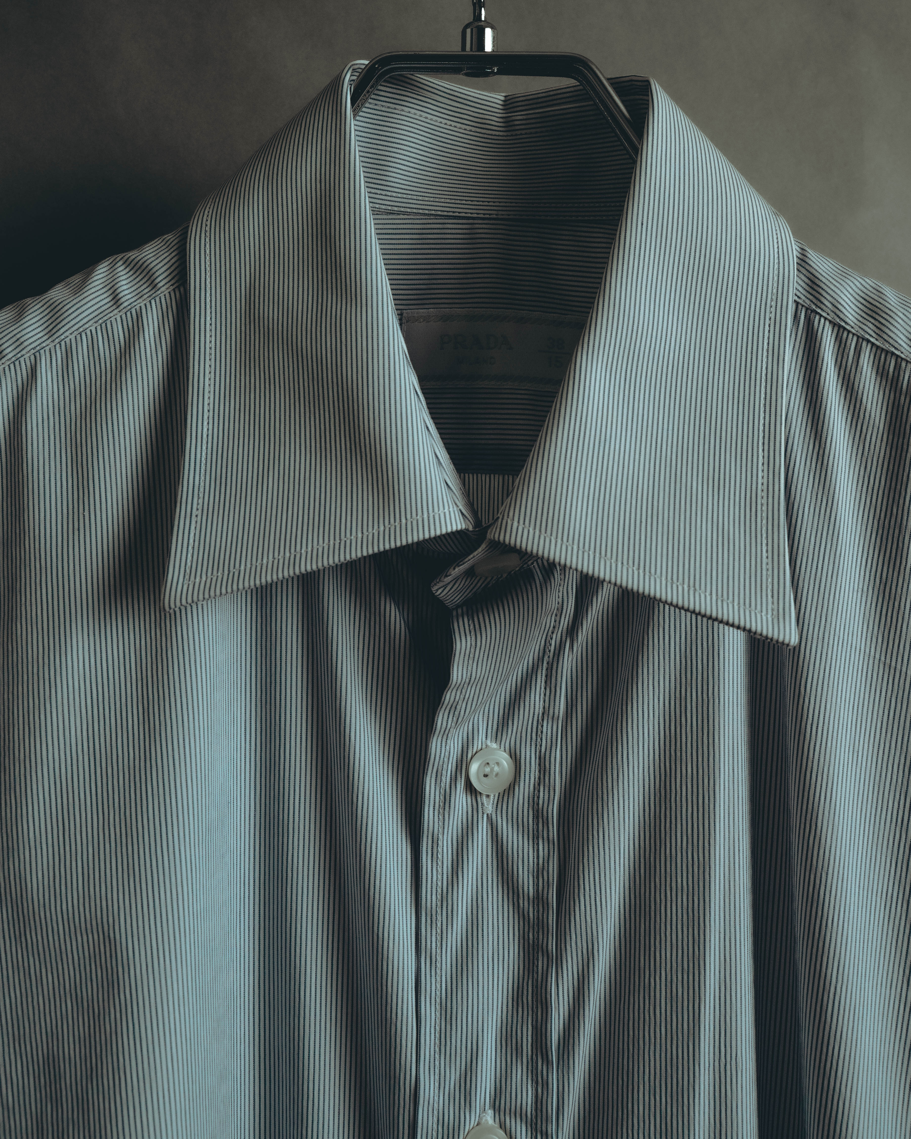 “PRADA” 2010’s fine striped slim-fit shirt