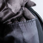 “ISSEY MIYAKE”  Chin belt designed stand collar jacket