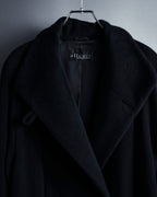 "allegri" Crossover design 2-way collar wool coat