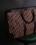 "Christian Dior" Trotter monogram jacquard boston bag