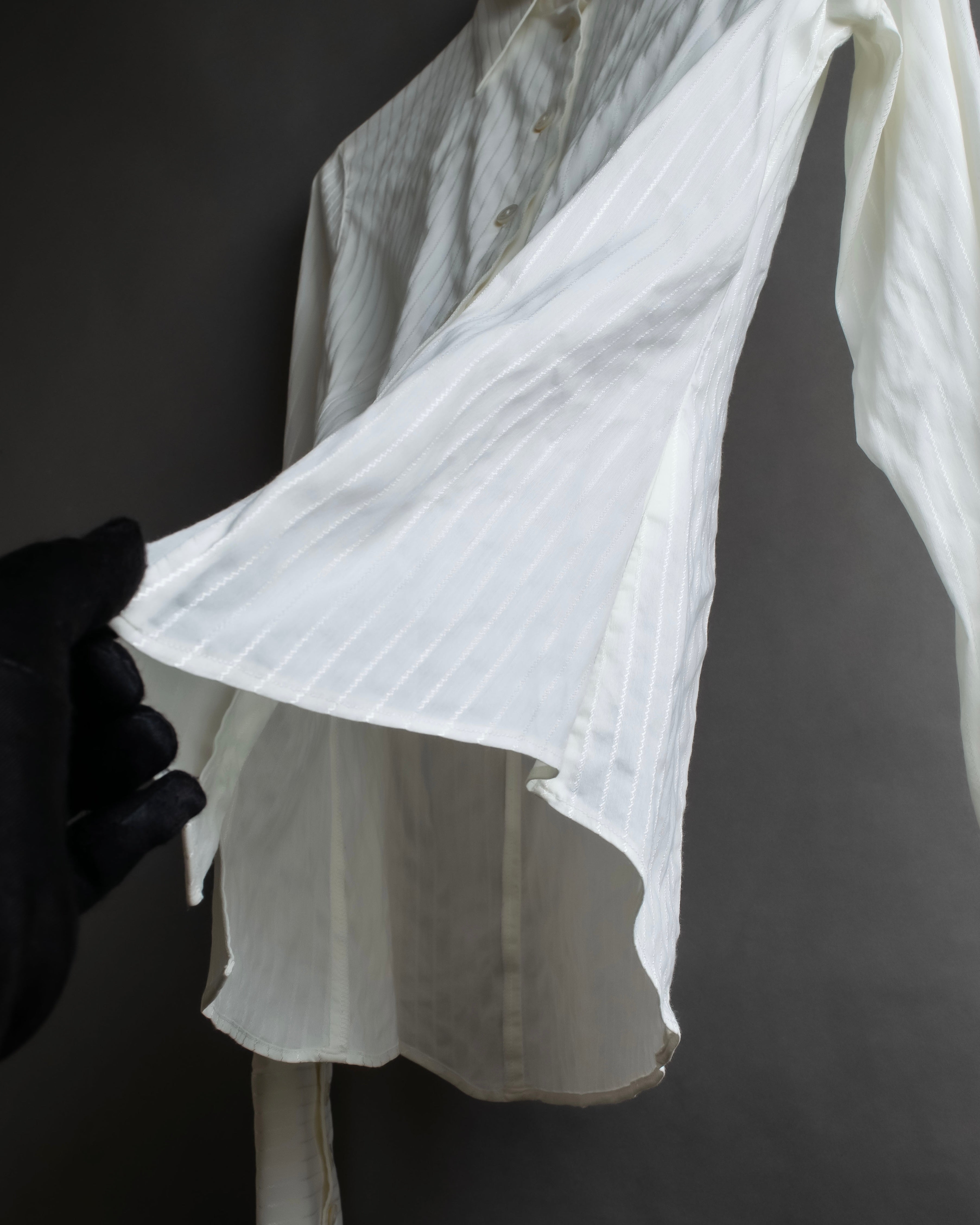 "GIORGIO ARMANI" Delicate striped white shirt