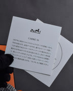 "HERMES" Silk fantaisie a cheval carré scarf 70