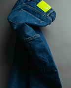 “Balenciaga” 2016-18’s tapered denim pants with neon back patch