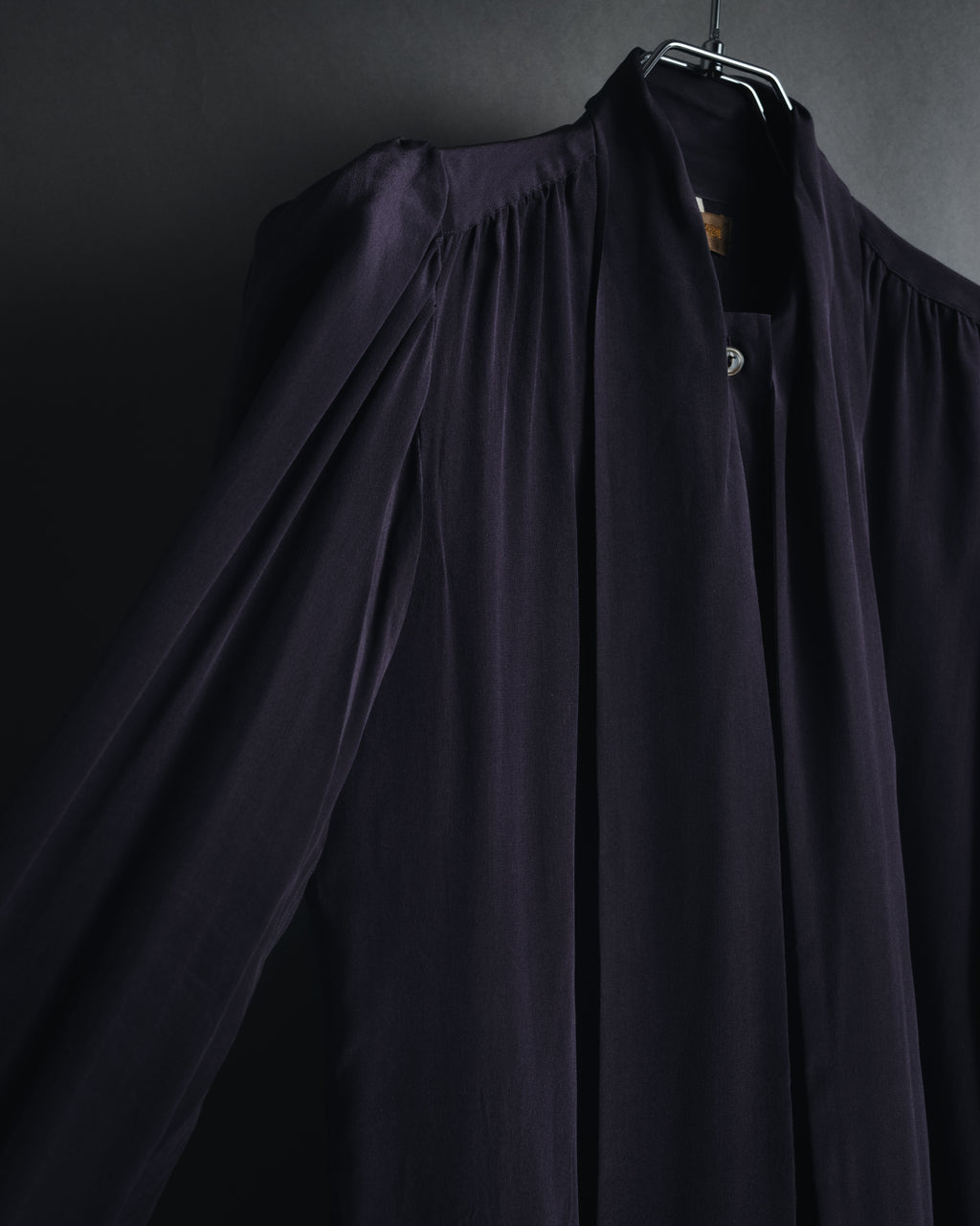 "Yves Saint Laurent" Late 80s silk bow tie blouse