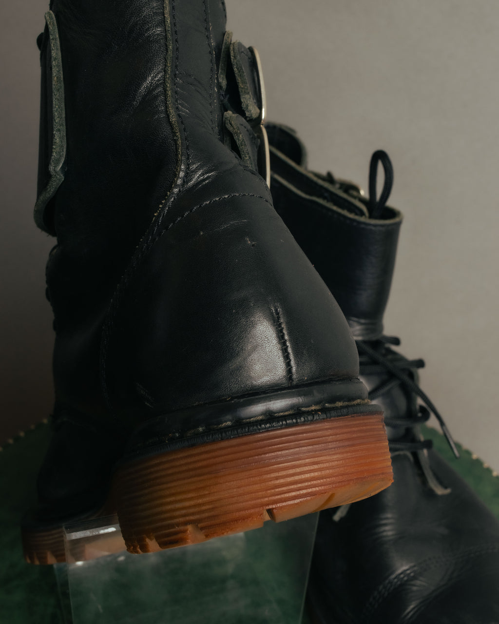 “COMME des GARÇONS HOMME”
00’s-10’s Double buckle leather combat boots