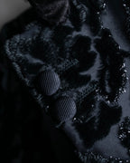 "GUCCI" Floral patterned lamé tailored jacket"