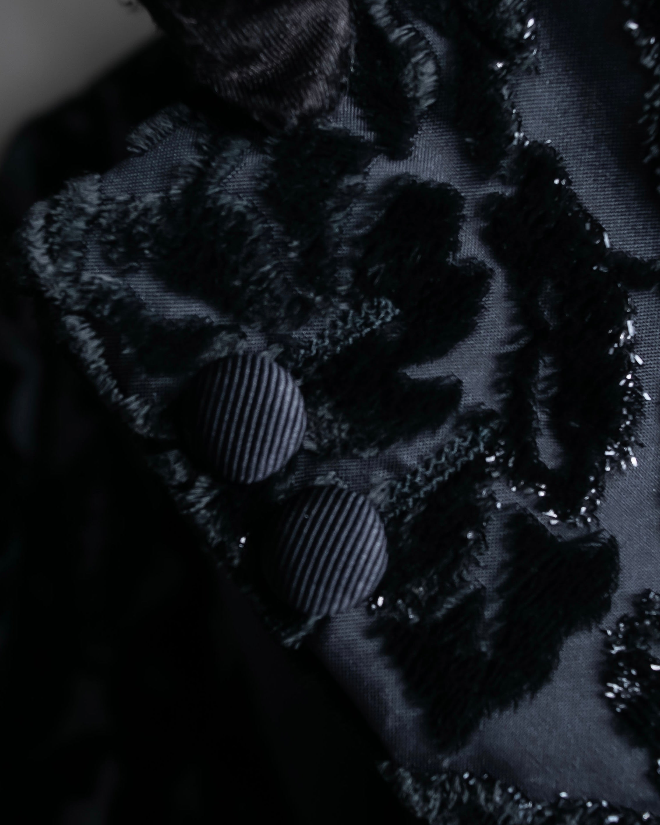 "GUCCI" Floral patterned lamé tailored jacket"