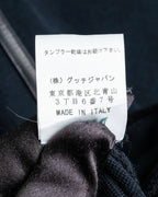 "GUCCI" Leather piping design box sleeve T-shirt