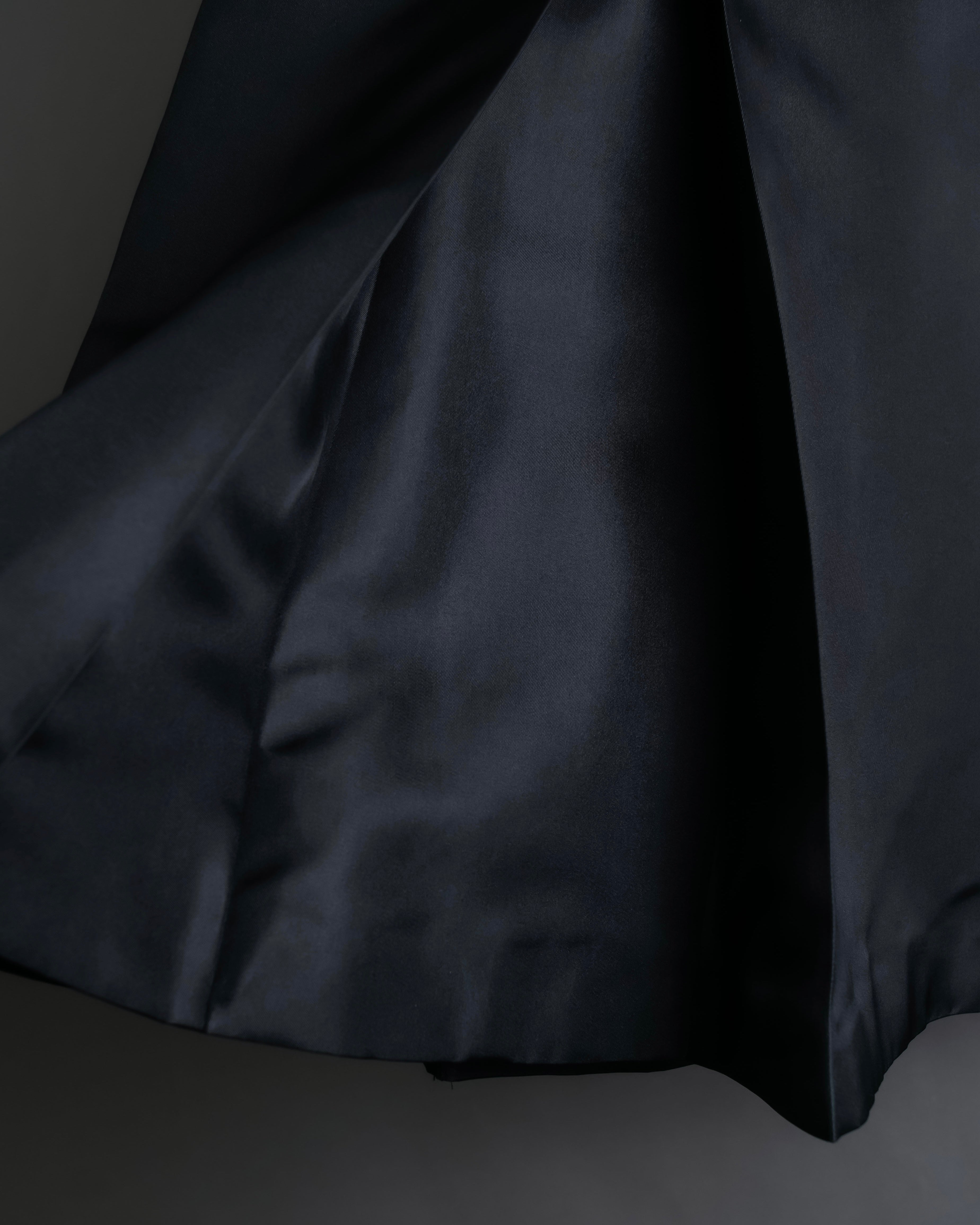 "PRADA" 100% silk pleated skirt