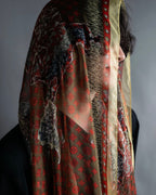 “Louis Vuitton” Monogram world map silk scarf