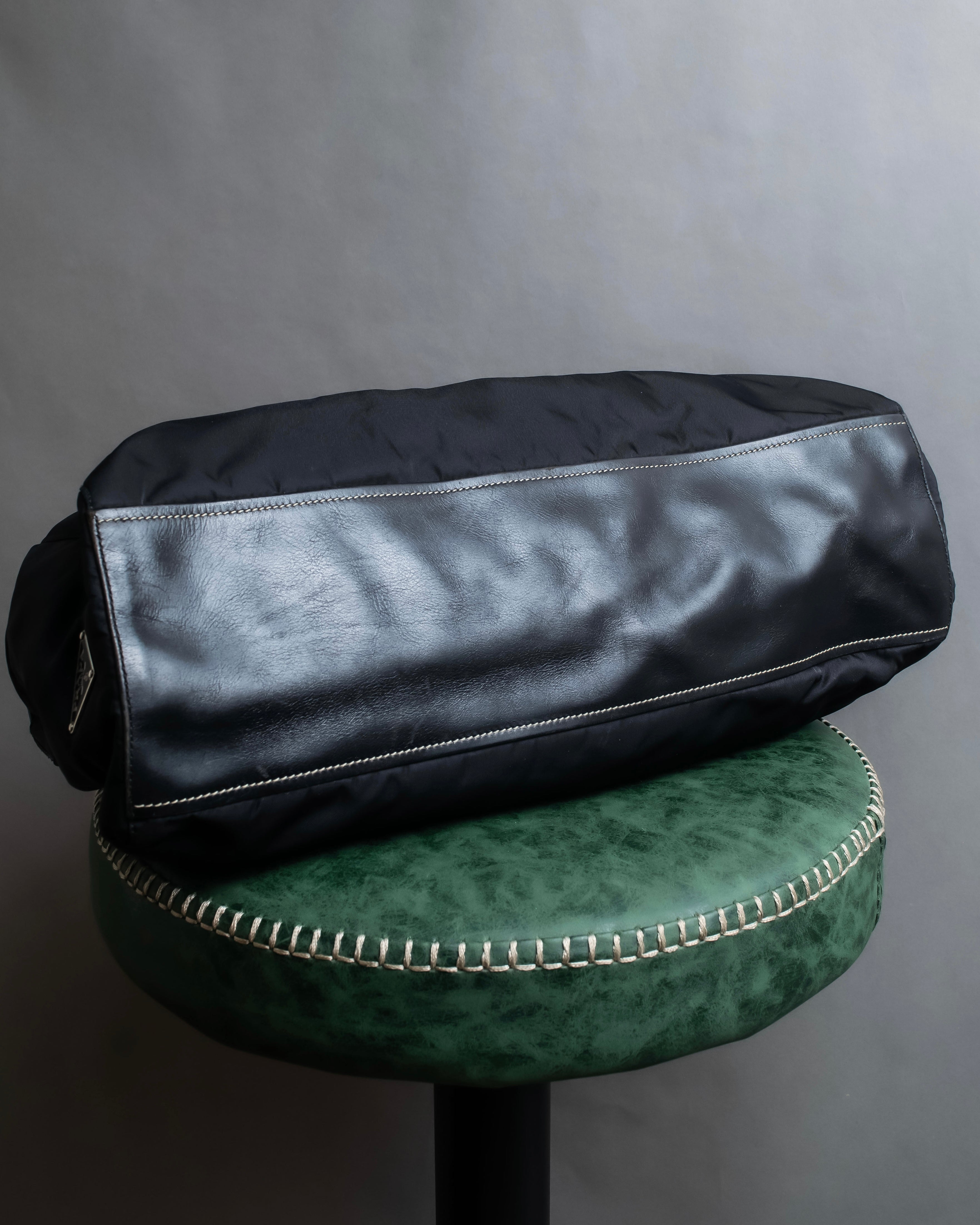 "PRADA" Nylon leather combination one shoulder bag