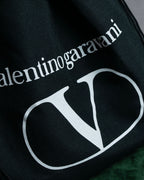 "Valentino Garavani" Logo turn lock parts design leather hand bag