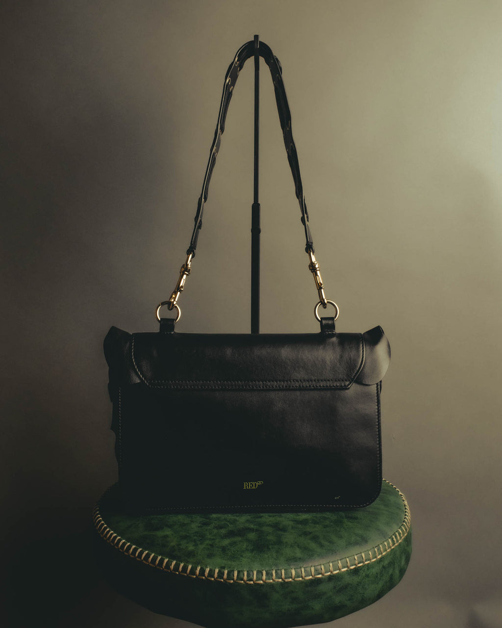 "RED VALENTINO" 2010's Ruffled leather shoulder bag