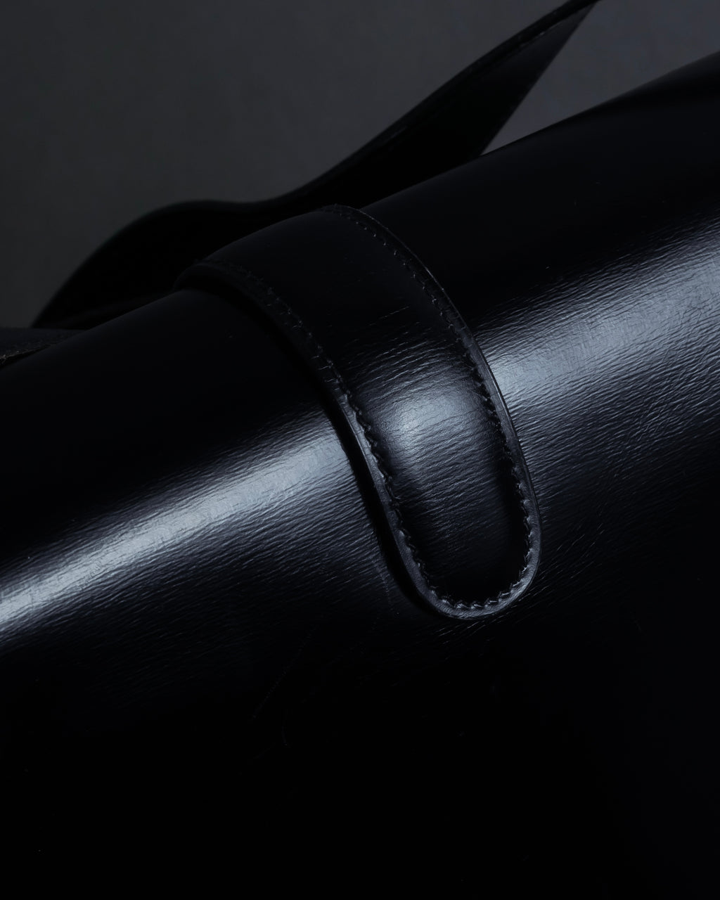 "CELINE" Classic flap design leather shoulder bag