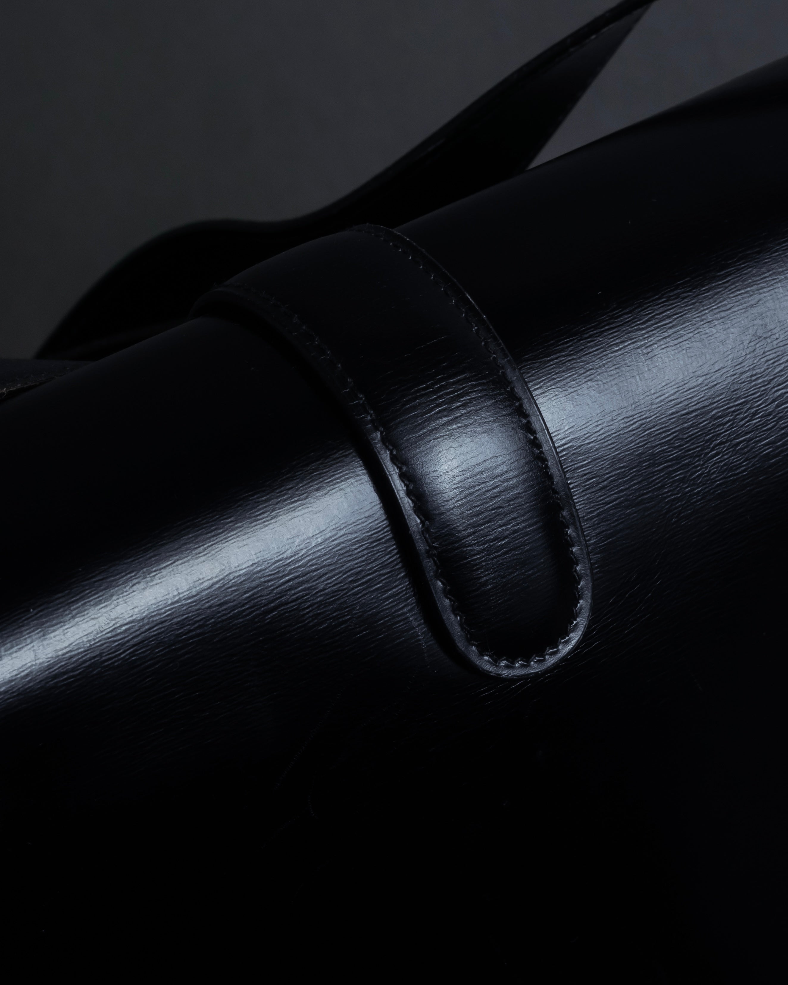 "CELINE" Classic flap design leather shoulder bag