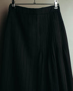 "VERONIQUE BRANQUINHO" 90's-00's Sculptural pleated wool skirt