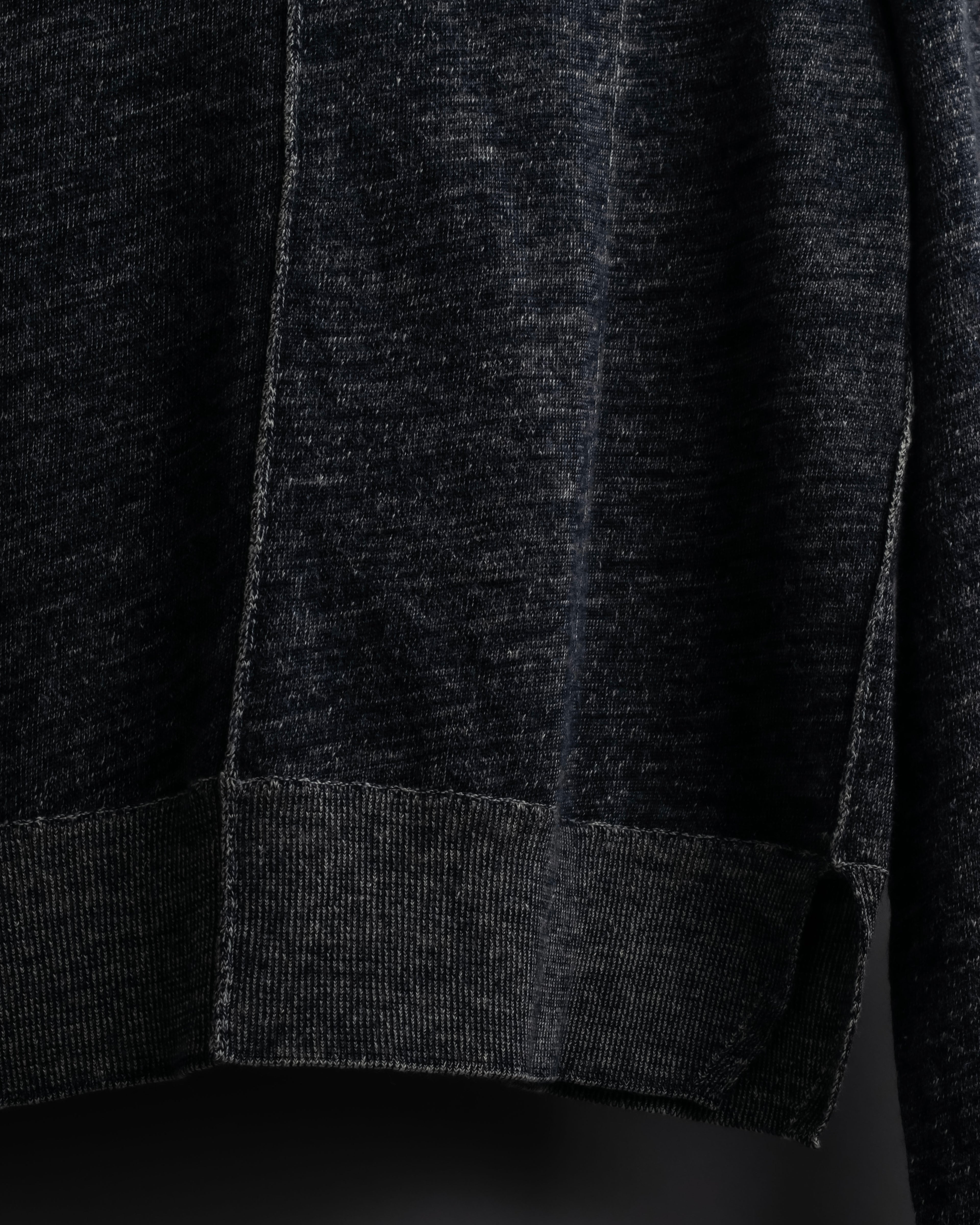 "CELINE" Inside-out stitching design knit pullover