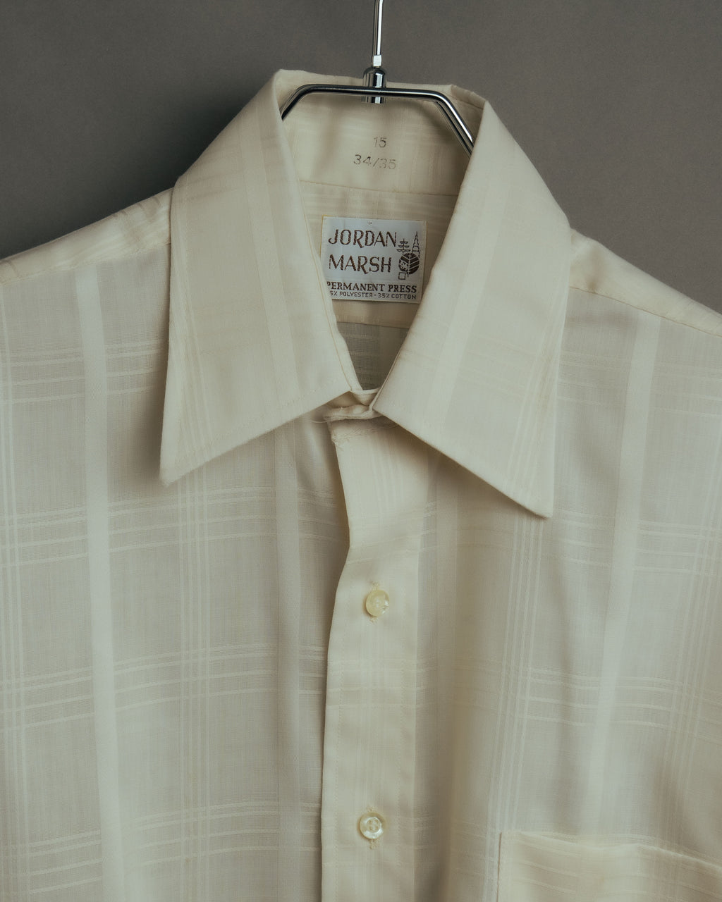 -MOOD Vintage Collections-
70’s-80’s Tone on tone check dress shirt