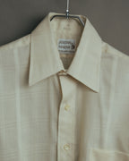 -MOOD Vintage Collections-
70’s-80’s Tone on tone check dress shirt