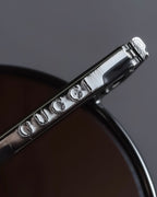 "GUCCI" Metal aviator teardrop frame sunglasses