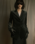 –SPECIAL– "HERMES"
00’s Velvet switchinglamb leather collar special tailored jacket