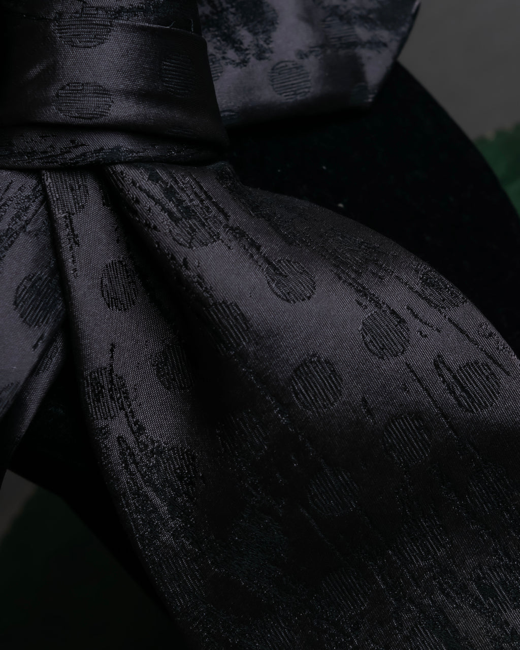 "JEAN PAUL GAULTIER HOMME" Geometric polka dot silk tie