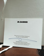 -SPECIAL- "Jil Sander" 2023 Elegant rayon skipper mock-neck shift dress