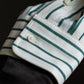 "BURBERRYS" Green stripe pattern oversized shirt