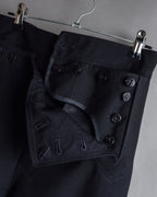 "US navy inspired lace back wide sailor pants"