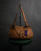 “MARCO BUGGIANI” 2004-2009 Soft leather multi pocket shoulder bag