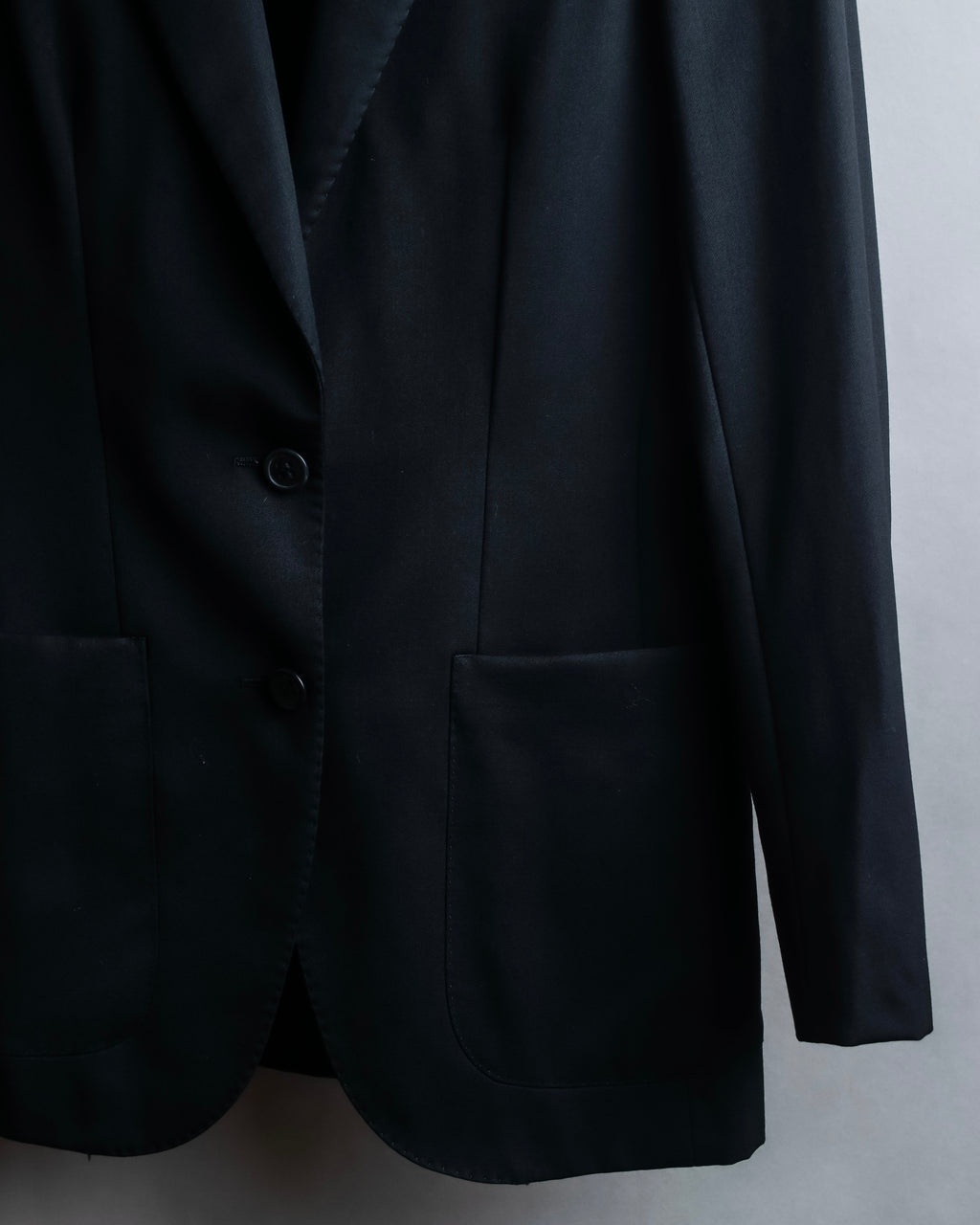 "Chloe" Oversized wool matte black set up