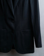 "Chloe" Oversized wool matte black set up